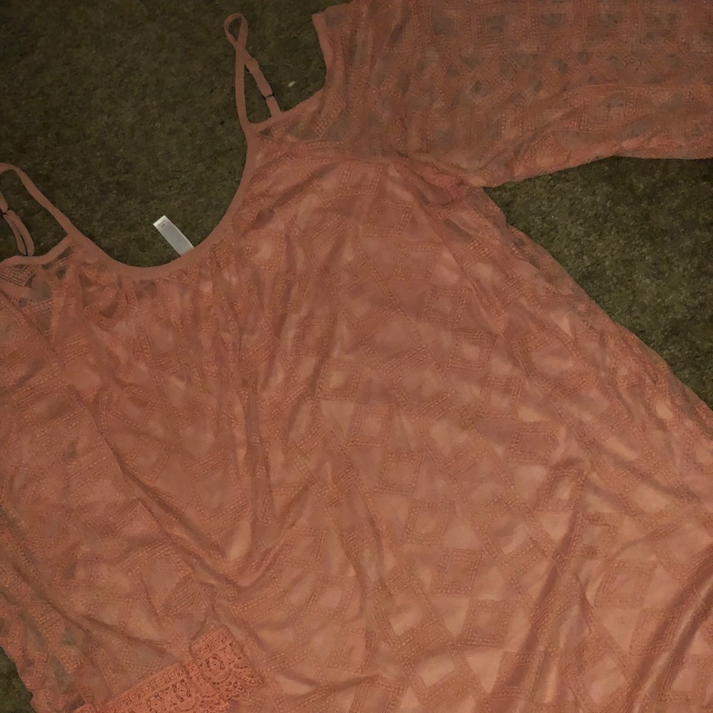 Summer cold shoulder dress